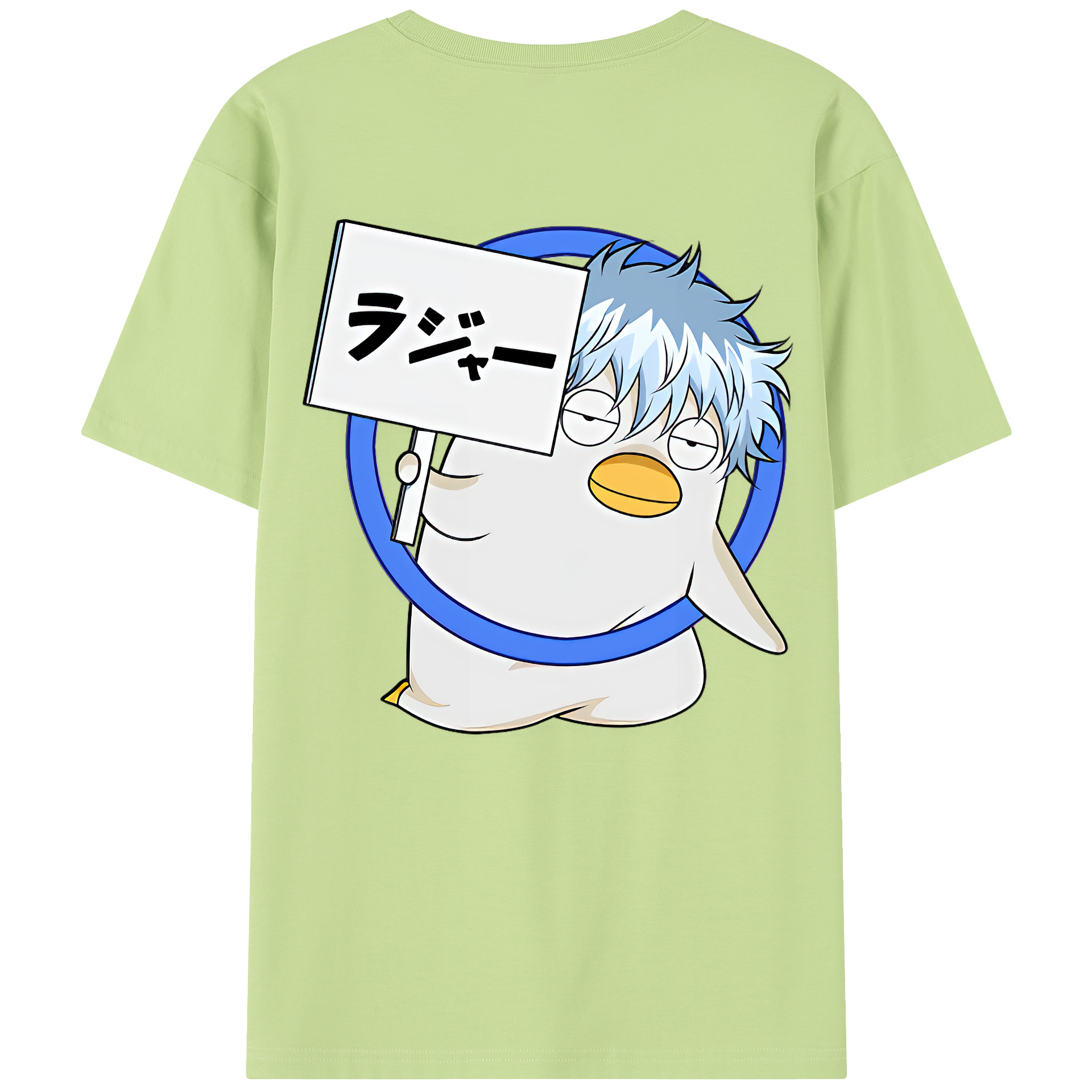 （画像用） ぎんたま 坂田銀時（さかたぎんとき） 神楽 志村新八（しむら しんぱち） GINTAMA Sakata Gintoki Kagura Shimura Shinpachi 綿100％半袖Tシャツ（背面プリント）